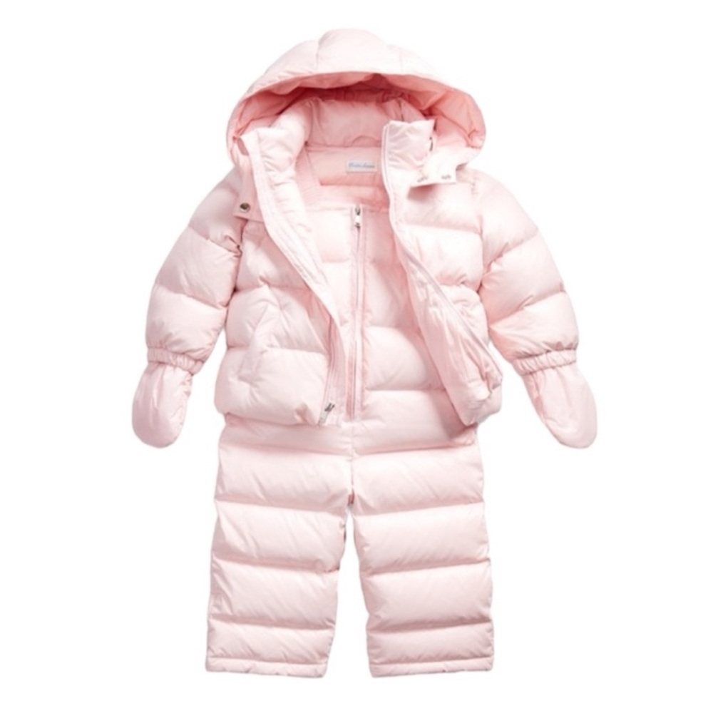 Ralph Lauren Light Pink Puffer Snow-bib and Jacket